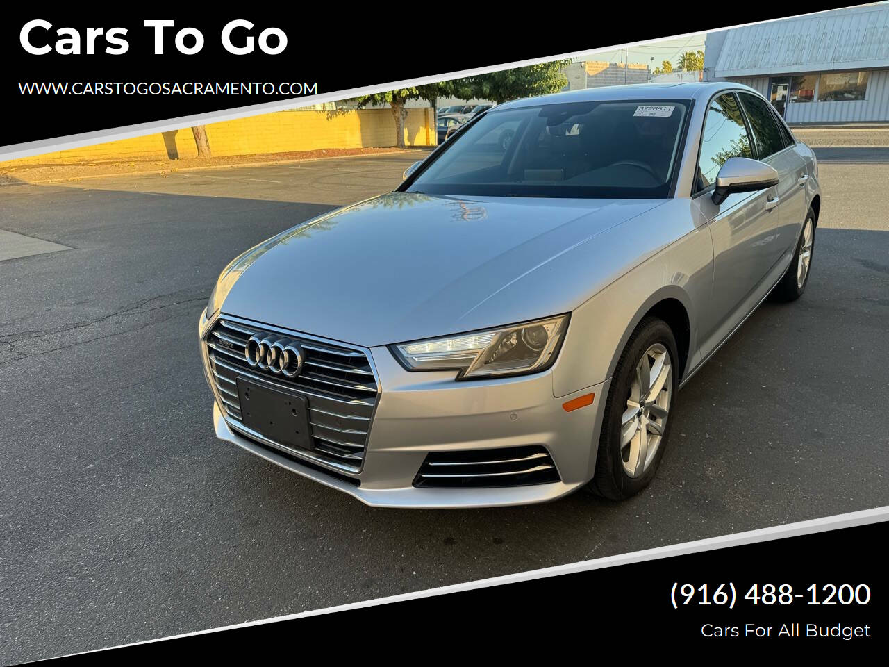 2017 Audi A4 for sale at Cars To Go in Sacramento, CA