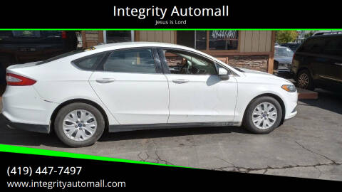 2015 Ford Fusion for sale at Integrity Automall in Tiffin OH