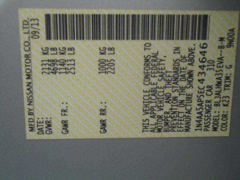 2014 Nissan Maxima 3.5 SV