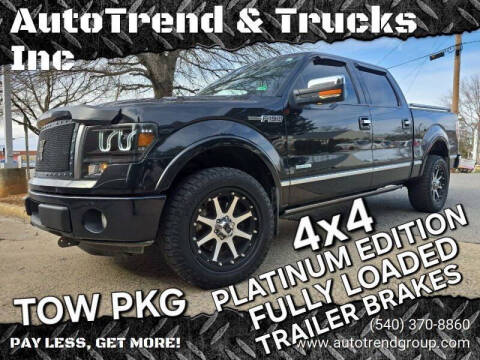 2012 Ford F-150 for sale at AutoTrend & Trucks Inc in Fredericksburg VA