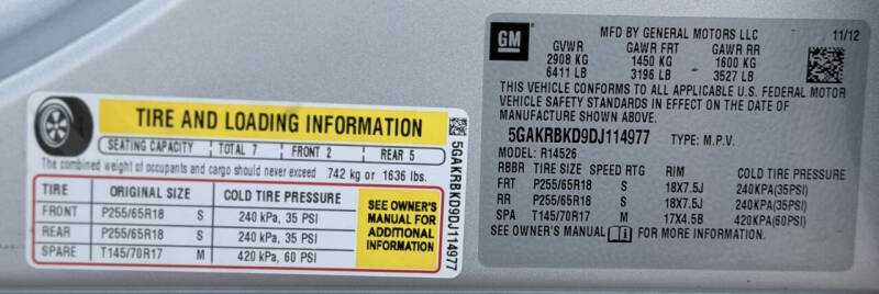2013 Buick Enclave Convenience