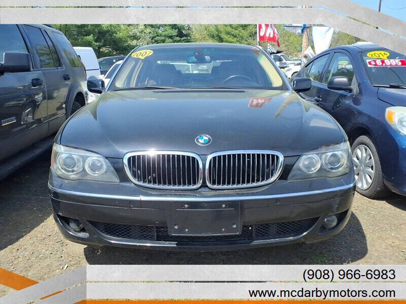 Black 2007 BMW 7 Series 750Li 750Li 4dr Sedan 2