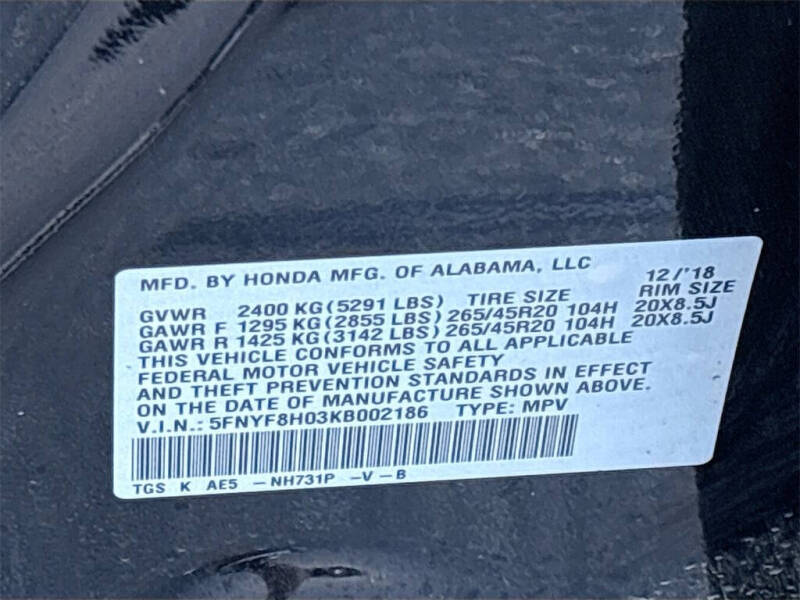 2019 Honda Passport Elite