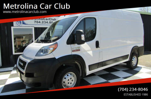 2019 RAM ProMaster for sale at Metrolina Car Club in Matthews NC