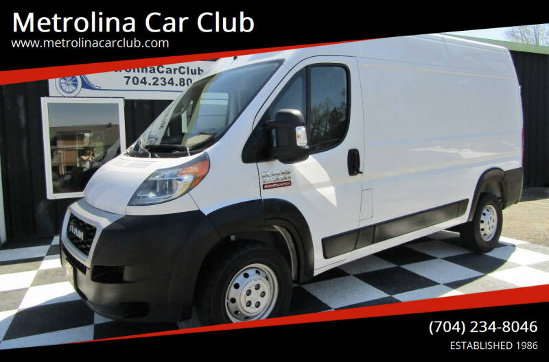 2019 RAM ProMaster for sale at Metrolina Car Club in Matthews NC