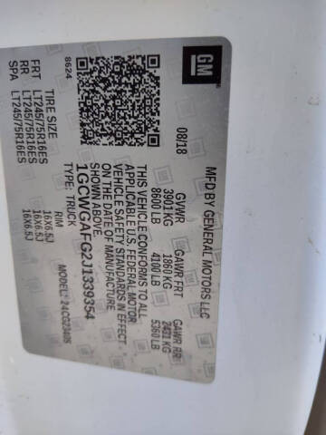 2018 Chevrolet Express 2500