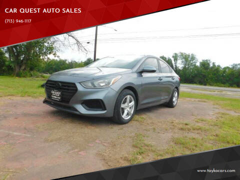 2018 Hyundai Accent for sale at CAR QUEST AUTO SALES in Houston TX