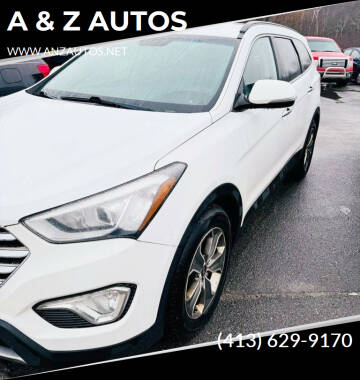 2013 Hyundai Santa Fe for sale at A & Z AUTOS in Westfield MA