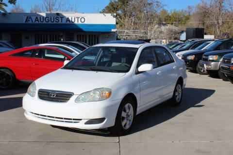 2006 Toyota Corolla for sale at August Auto in El Cajon CA