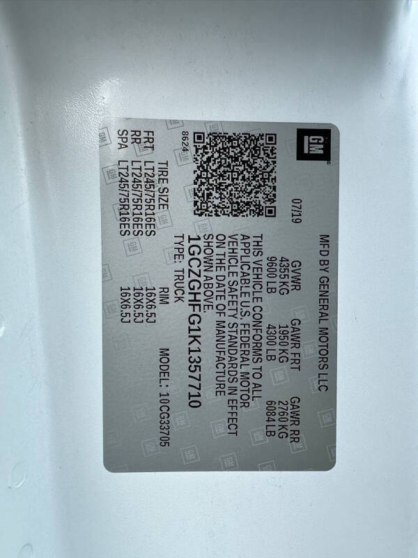 2019 Chevrolet Express 3500