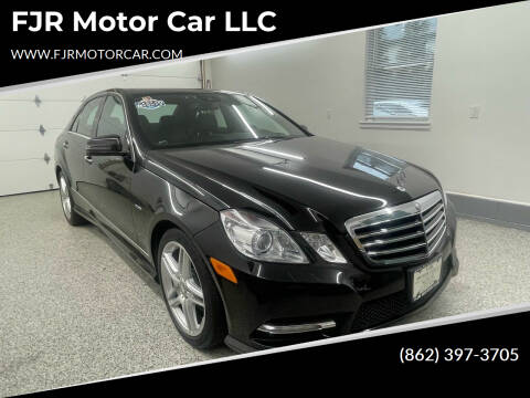 2012 Mercedes-Benz E-Class for sale at FJR Motor Car LLC in Mine Hill NJ