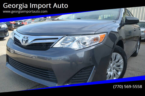 2013 Toyota Camry for sale at Georgia Import Auto in Alpharetta GA