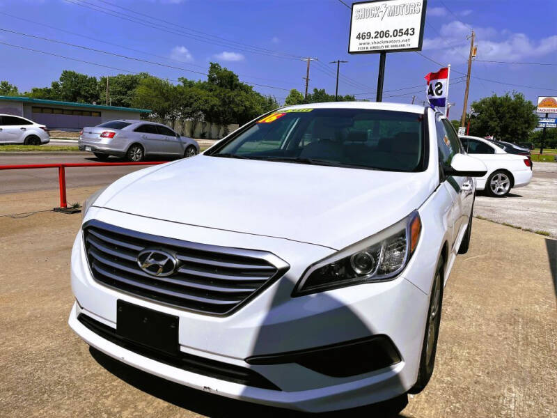 2016 Hyundai Sonata for sale at Shock Motors in Garland TX