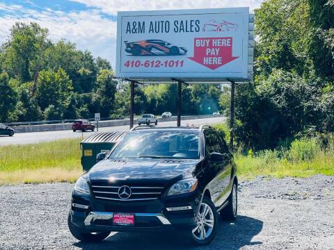 2013 Mercedes-Benz M-Class for sale at A&M Auto Sales in Edgewood MD