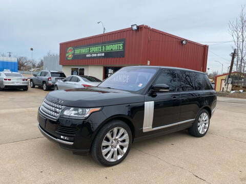 2016 Land Rover Range Rover for sale at Southwest Sports & Imports in Oklahoma City OK