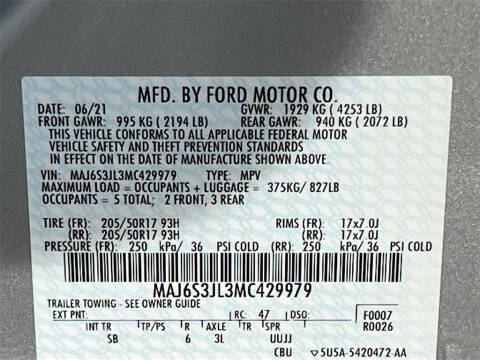 2021 Ford EcoSport SES