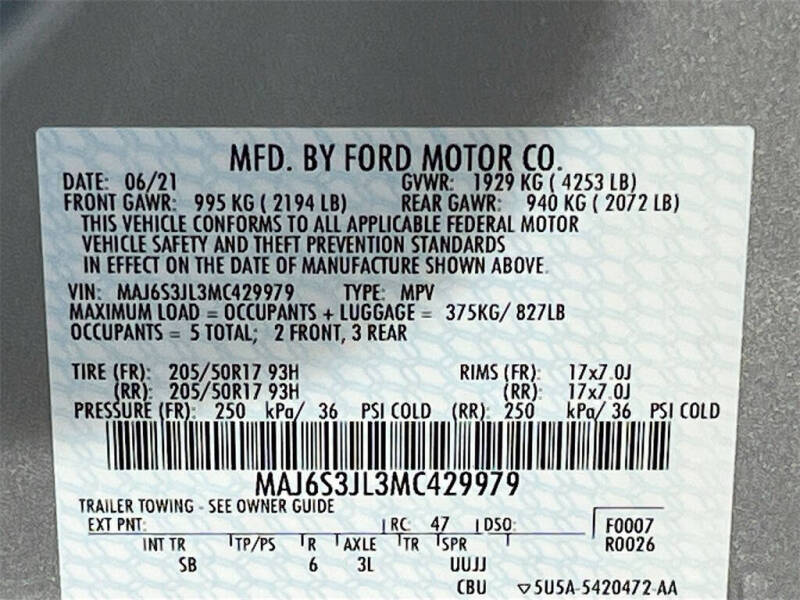 2021 Ford EcoSport SES