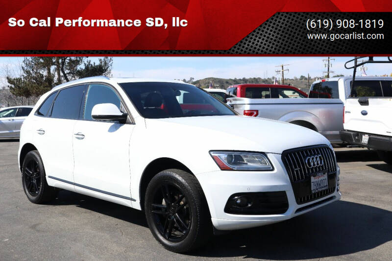 2015 Audi Q5 for sale at So Cal Performance SD, llc in San Diego CA