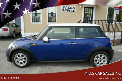 2012 MINI Cooper Hardtop for sale at MILLS CAR SALES INC in Clearwater FL