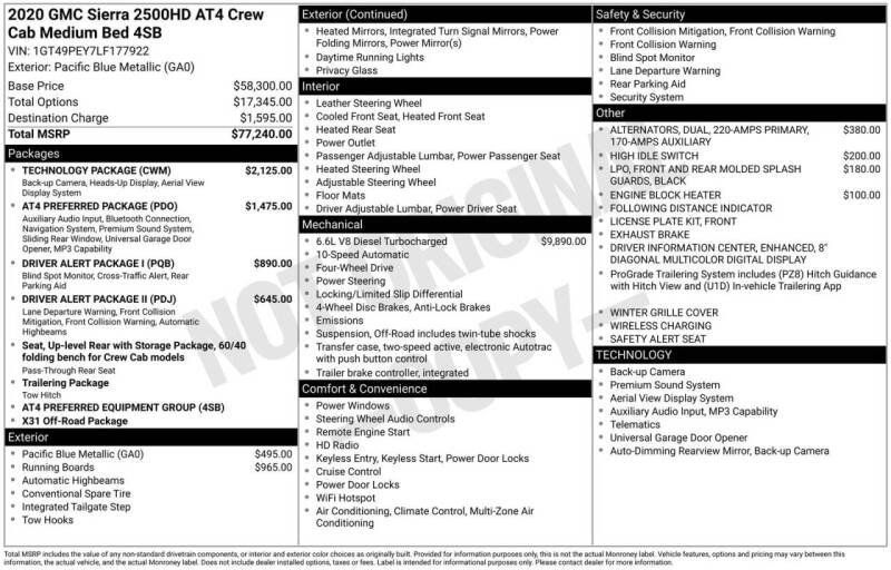 2020 GMC Sierra 2500HD