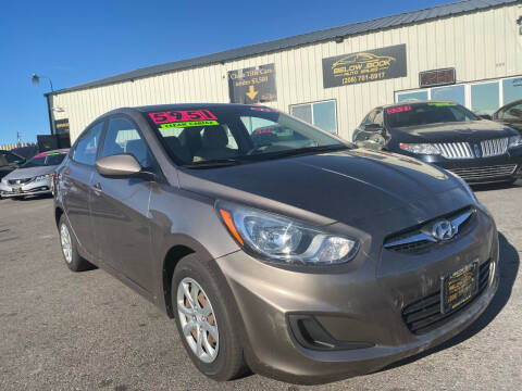 2013 Hyundai Accent for sale at BELOW BOOK AUTO SALES in Idaho Falls ID