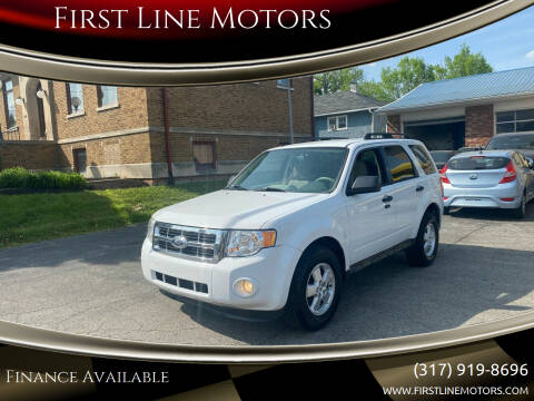 2012 Ford Escape for sale at First Line Motors in Brownsburg IN