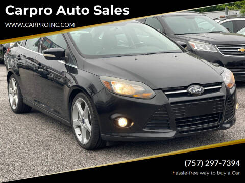 2013 Ford Focus for sale at Carpro Auto Sales in Chesapeake VA