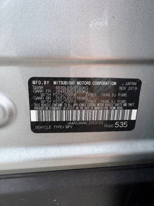 2020 Mitsubishi Eclipse Cross ES