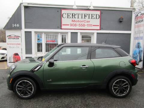 2015 MINI Paceman for sale at CERTIFIED MOTORCAR LLC in Roselle Park NJ