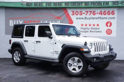 2019 Jeep Wrangler Unlimited for sale at Buy Here Miami Auto Sales in Miami FL