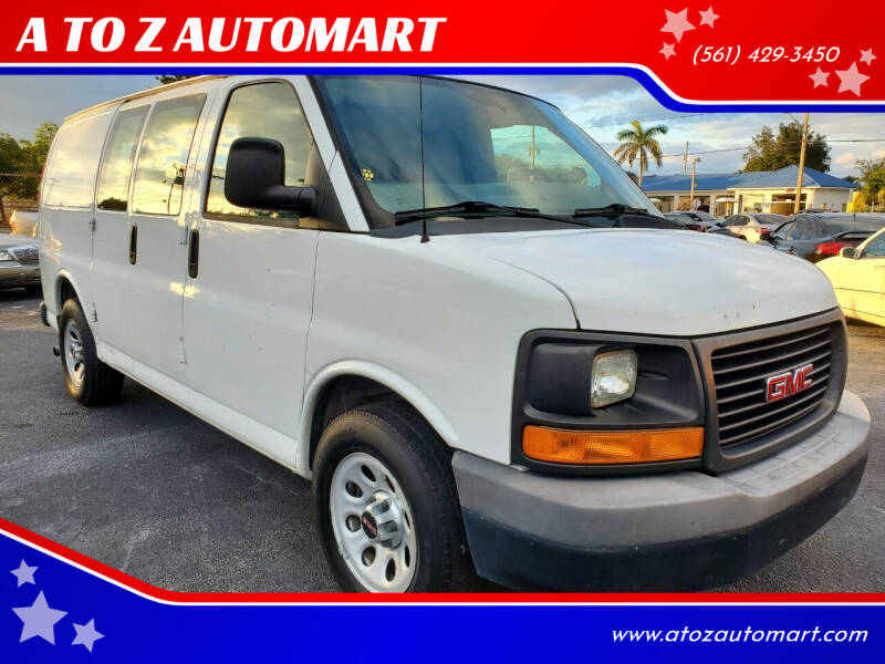 2013 GMC Savana Cargo for sale at A TO Z  AUTOMART in West Palm Beach FL