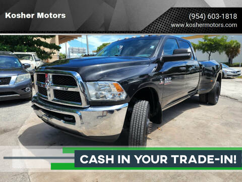2018 RAM 3500 for sale at Kosher Motors in Hollywood FL