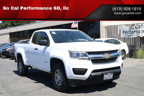 2017 Chevrolet Colorado for sale at So Cal Performance SD, llc in San Diego CA