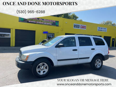 2006 Dodge Durango for sale at Once and Done Motorsports in Chico CA