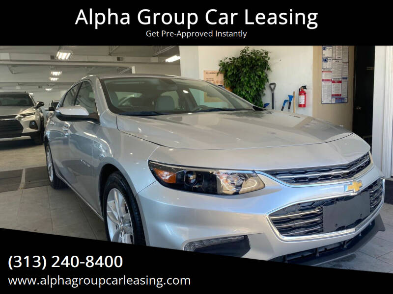 2018 Chevrolet Malibu for sale at Alpha Group Car Leasing in Redford MI