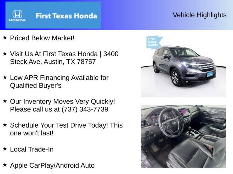 2018 Honda Pilot EX-L w/Honda Sensing