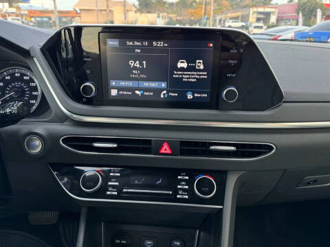 2021 Hyundai Sonata Hybrid Blue