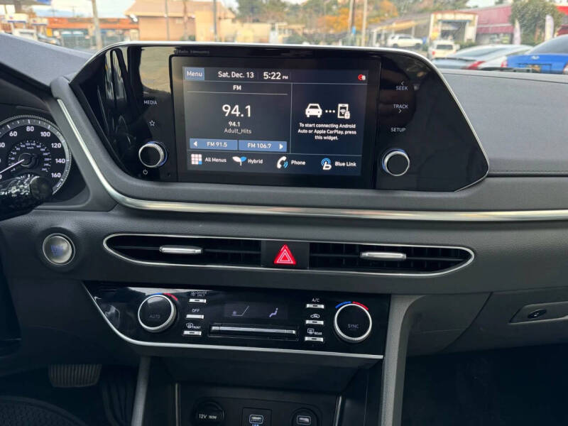 2021 Hyundai Sonata Hybrid Blue