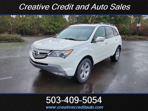 2007 Acura MDX for sale at Creative Credit & Auto Sales in Salem OR
