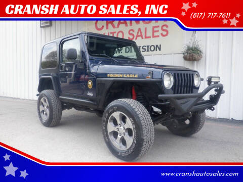 2006 Jeep Wrangler for sale at CRANSH AUTO SALES, INC in Arlington TX