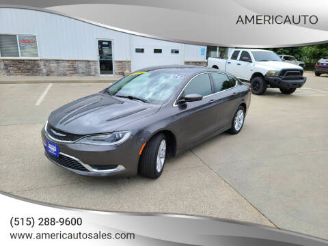 2016 Chrysler 200 for sale at AmericAuto in Des Moines IA