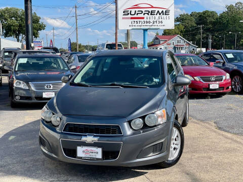 2013 Chevrolet Sonic for sale at Supreme Auto Sales in Chesapeake VA