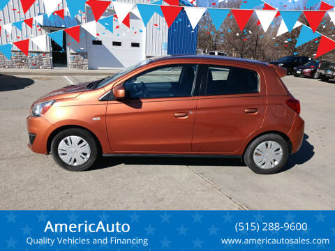 2018 Mitsubishi Mirage for sale at AmericAuto in Des Moines IA