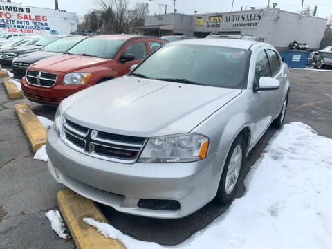 2012 Dodge Avenger for sale at Simon's Auto Sales in Detroit MI