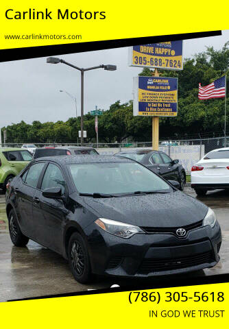 2015 Toyota Corolla for sale at Carlink Motors in Miami FL