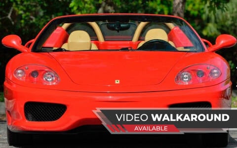 2004 Ferrari 360 Spider for sale at Suncoast Sports Cars and Exotics in West Palm Beach FL