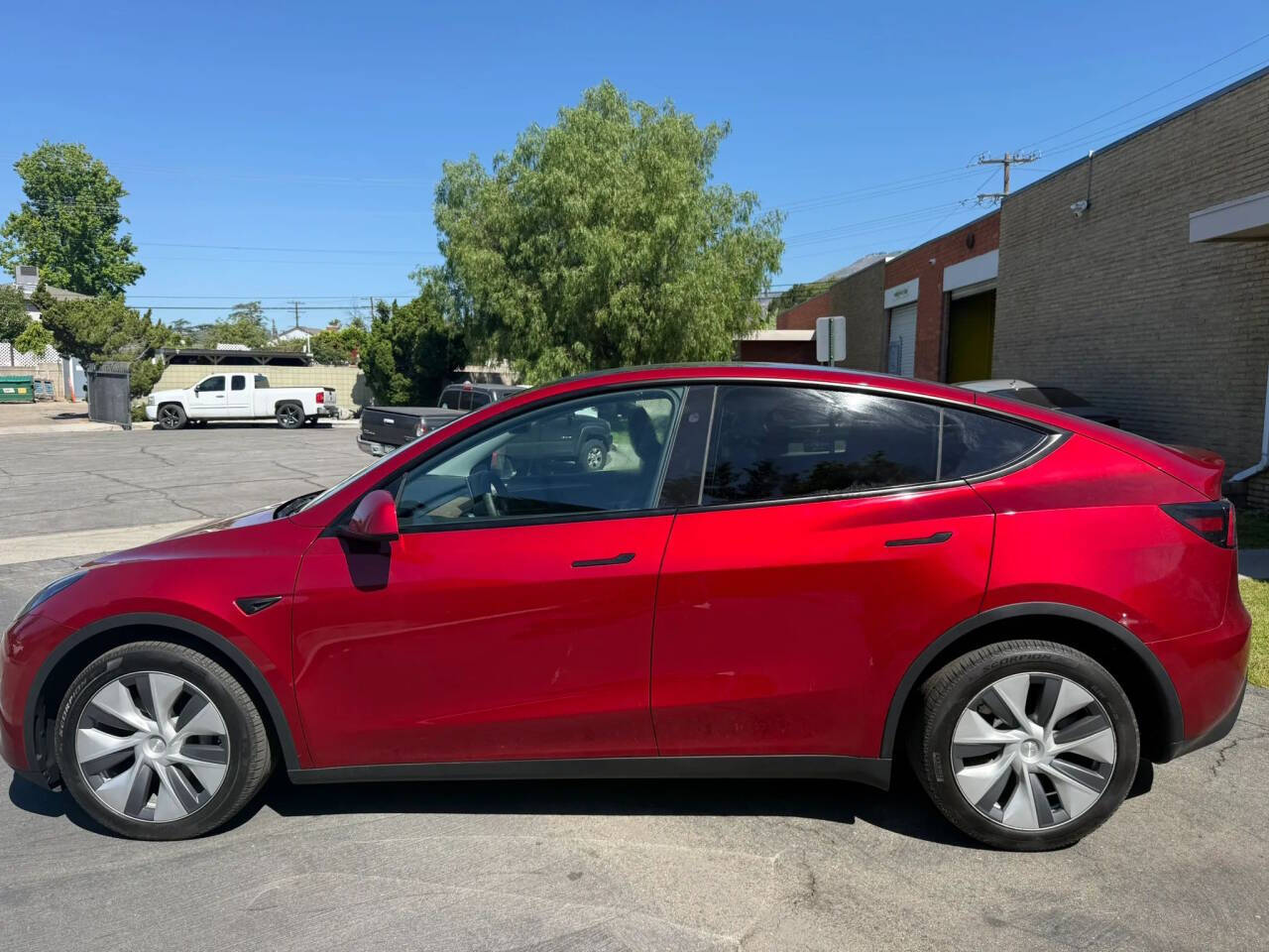 Red 2024 Tesla Model Y Long Range AWD Long Range 4dr Crossover 2