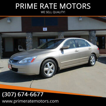 2003 Honda Accord for sale at PRIME RATE MOTORS in Sheridan WY