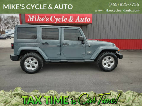 2014 Jeep Wrangler Unlimited for sale at MIKE'S CYCLE & AUTO in Connersville IN