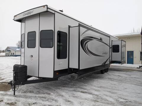 2023 Forest River Sandpiper 401 FLX for sale at Lakota RV - New Park Trailers in Lakota ND